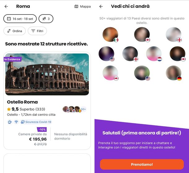 App per trovare compagni di viaggio