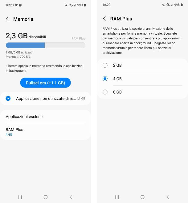 Come espandere la RAM del telefono Samsung
