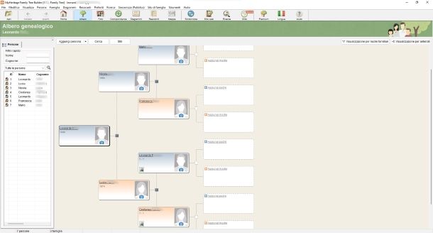 MyHeritage Family Tree Builder per Windows