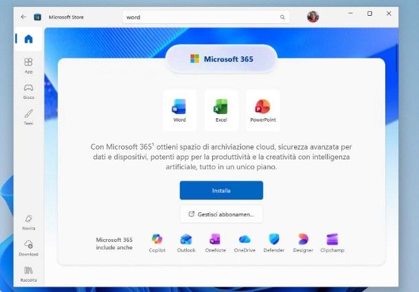 Word gratis per Windows