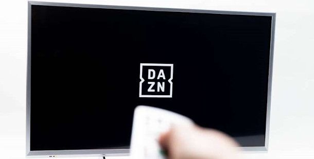 TV con logo DAZN