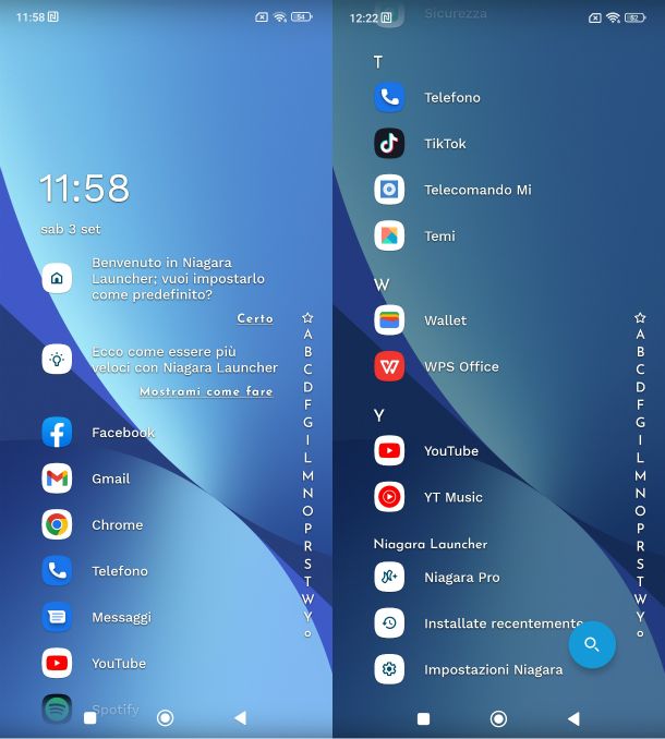 Niagara Launcher ‧ essenziale