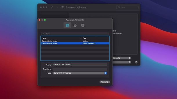 Come aggiungere stampante su Mac