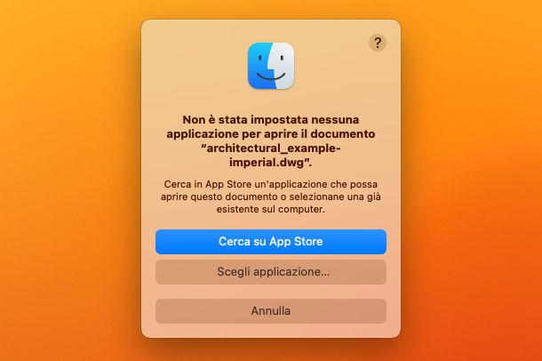 Aprire file sconosciuti su Mac