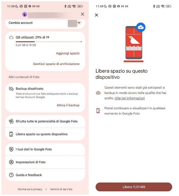 Come eliminare foto da Google