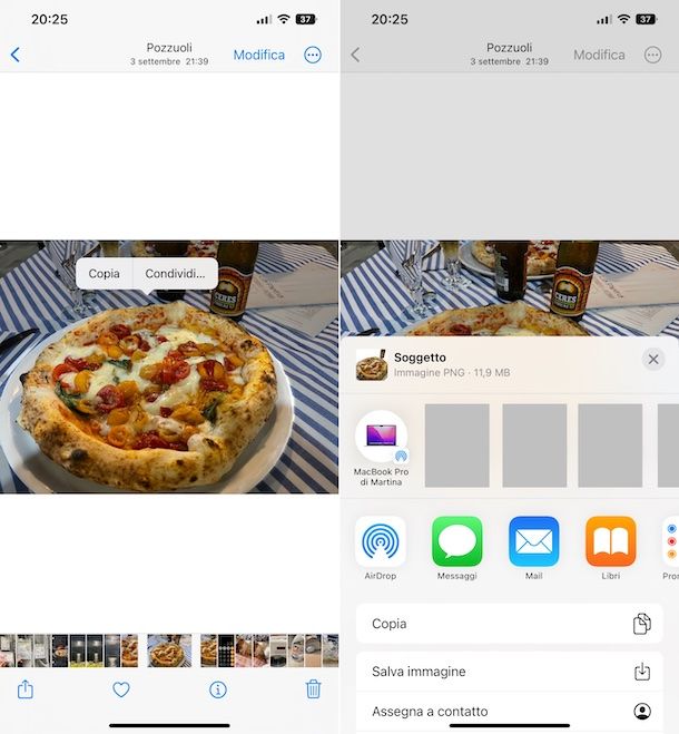 Testo attivo e ricerca visiva iOS 16