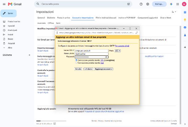 Come inviare una PEC con Gmail