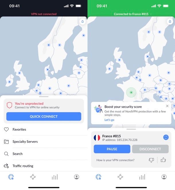 NordVPN per iOS/iPadOS