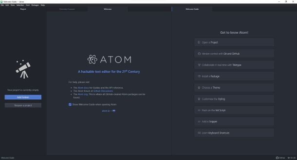Atom su Windows