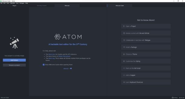 Atom su Windows