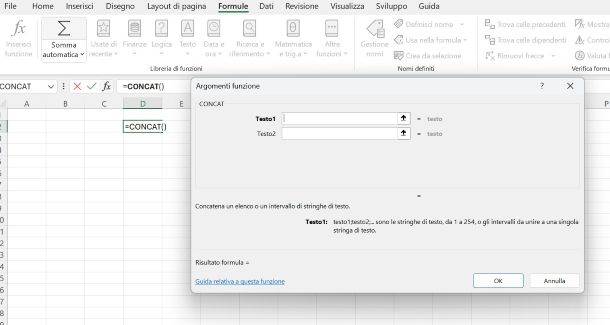 Come unire due celle in Excel mantenendo contenuto