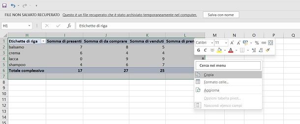 excel copia