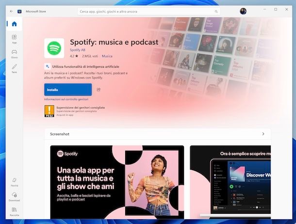 Spotify Windows 11