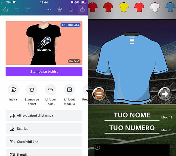 Altre app maglie calcio