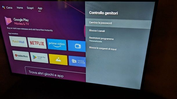 Controllo genitori TV Xiaomi