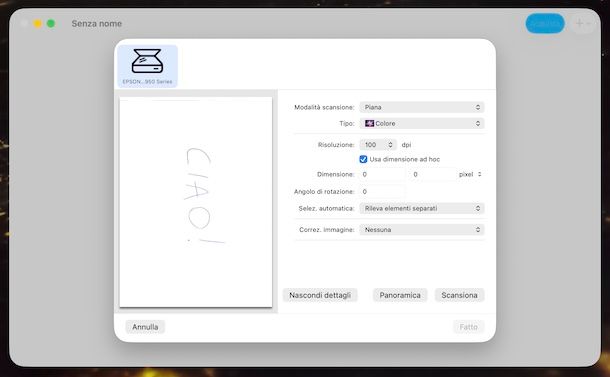 Come scannerizzare in PDF più pagine