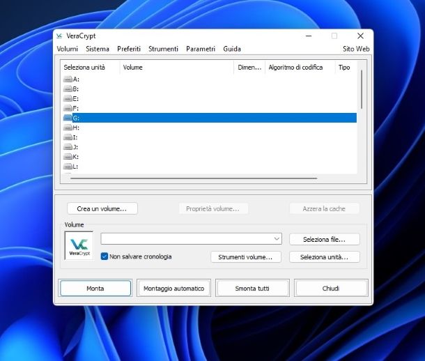 VeraCrypt per Windows