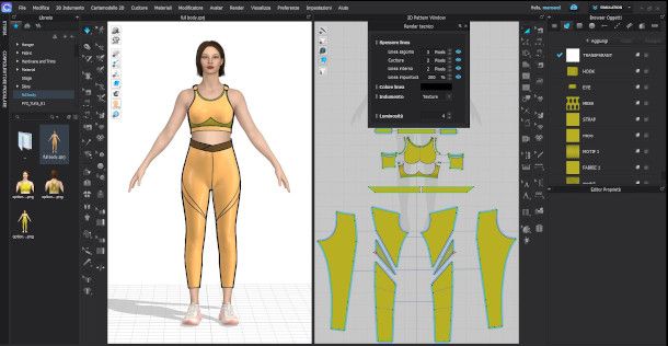 interfaccia CLO 3D