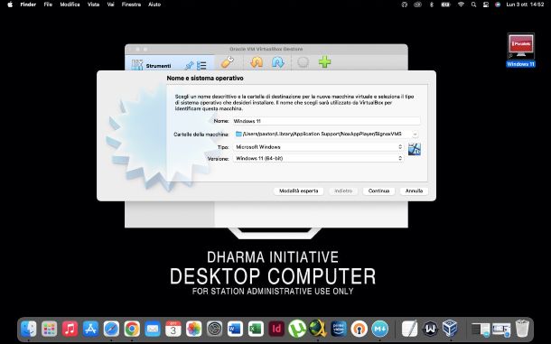 VirtualBox : installazione Windows 11