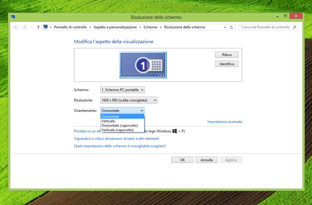 Come ruotare lo schermo del PC