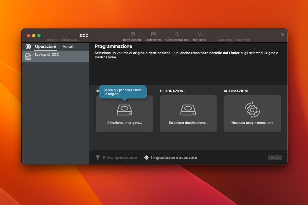 Programmi per fare backup Mac
