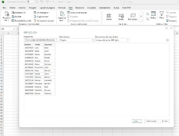 Come mettere lo zero davanti a un numero su Excel: importazione dati