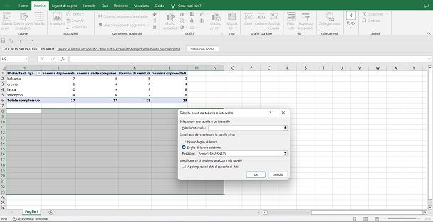 excel pivot