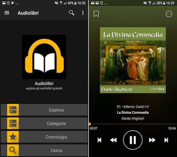 Audiolibri app