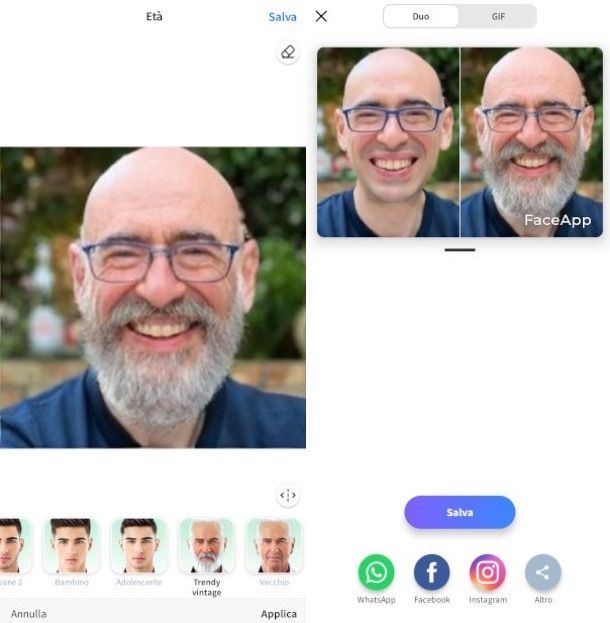 Altre app per vedere come sarai da grande gratis FaceApp