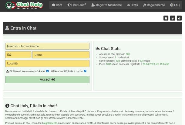 Chat Italy