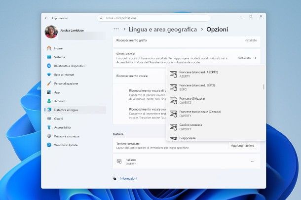 Come cambiare la lingua dei tasti della tastiera