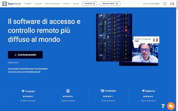 TeamViewer schermata download