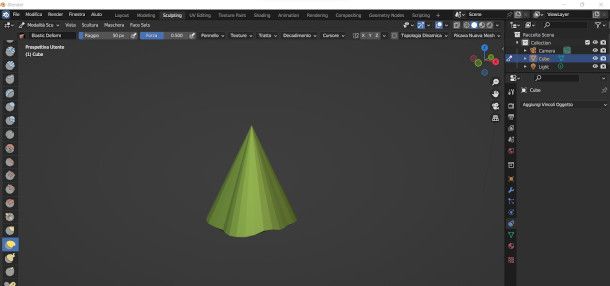 interfaccia Blender