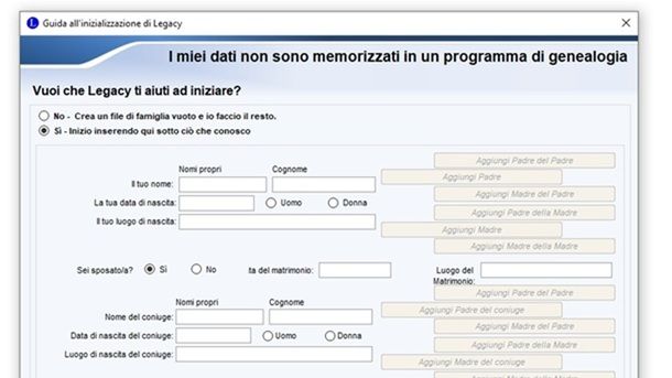 Come fare un albero genealogico con Legacy