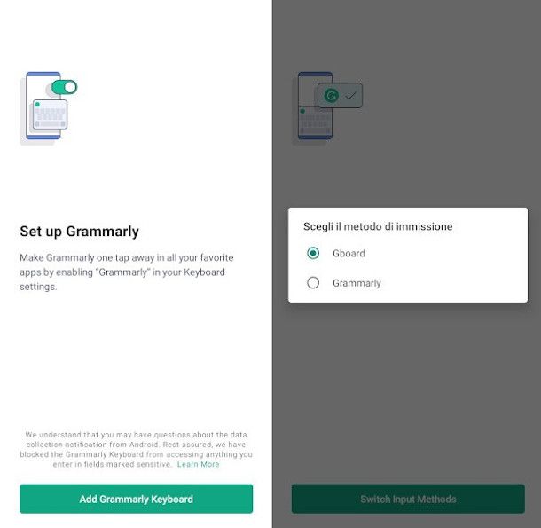 installazione tastiera virtuale Grammarly