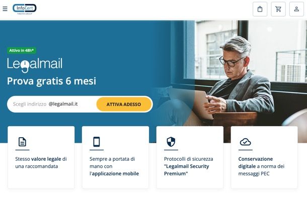 Come creare PEC con Legalmail