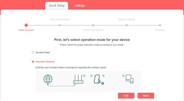 Configurare ripetitore WiFi Mercusys