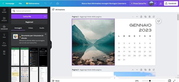 canva calendario