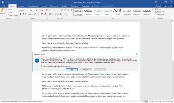 Come convertire un file in PDF in Word gratis