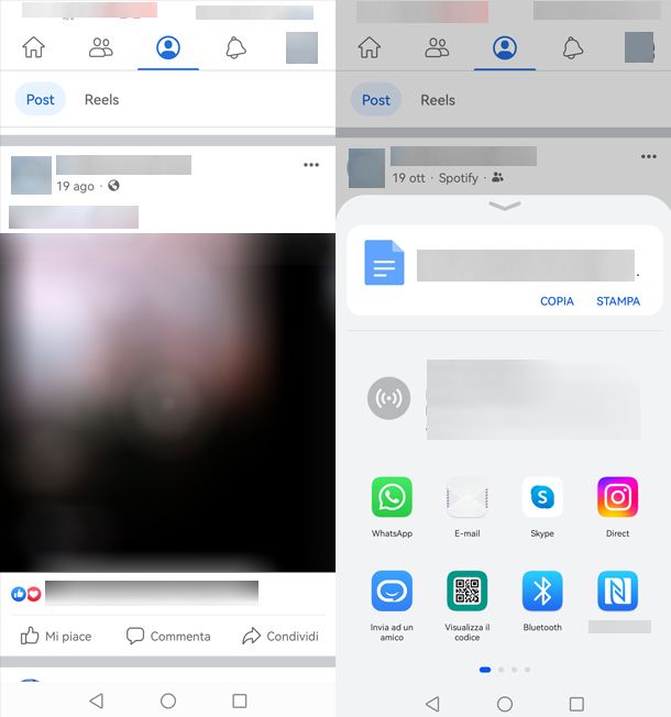 Come condividere un video su Facebook e Instagram da smartphone e tablet