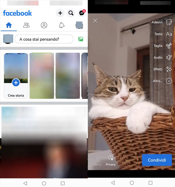 Come condividere un video su Facebook in una Storia da smartphone o tablet