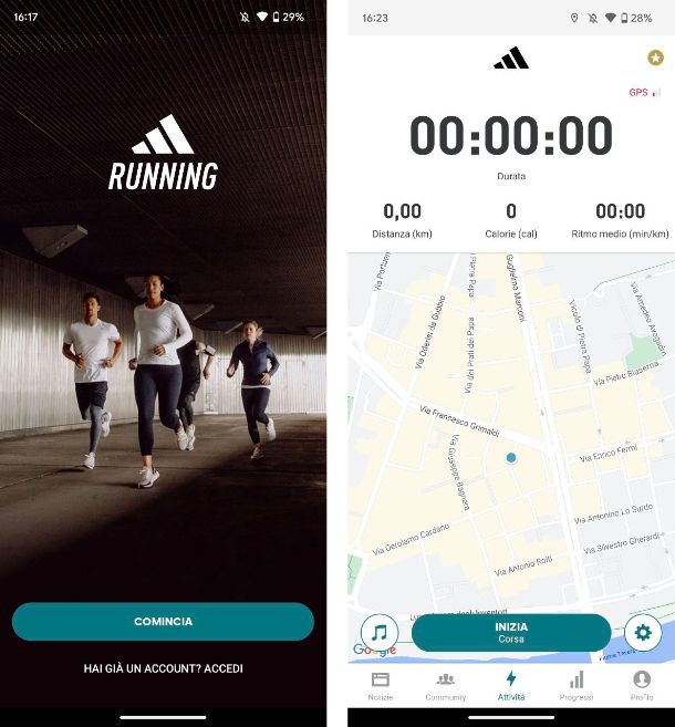 App per iniziare a correre