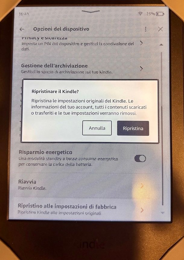 Problemi con Kindle