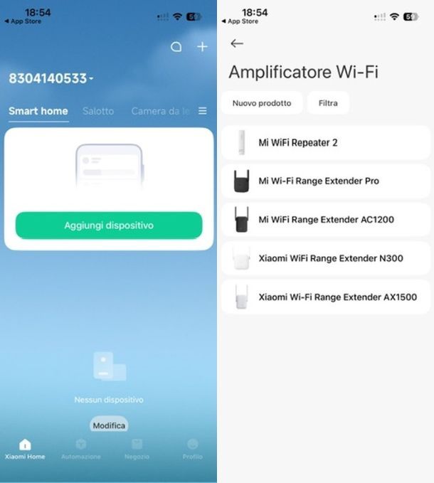 Configurare ripetitore WiFi Xiaomi