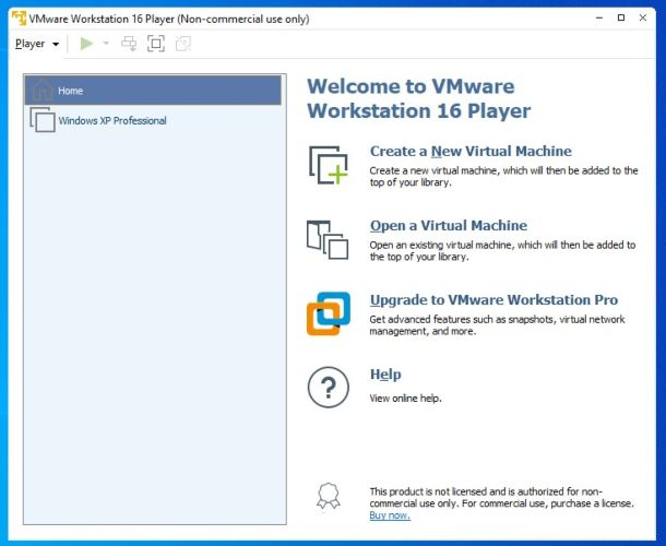 VMWare Workstation Player 16