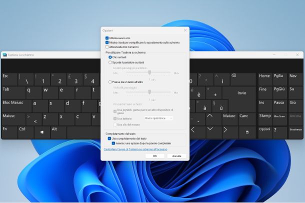 Come attivare suoni tastiera Windows 10