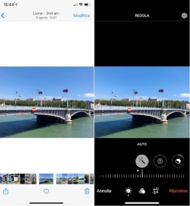 Aggiungere testo alle foto con l'app Foto di Apple