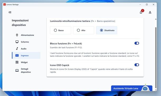 Come premere i tasti funzione senza premere Fn: Lenovo