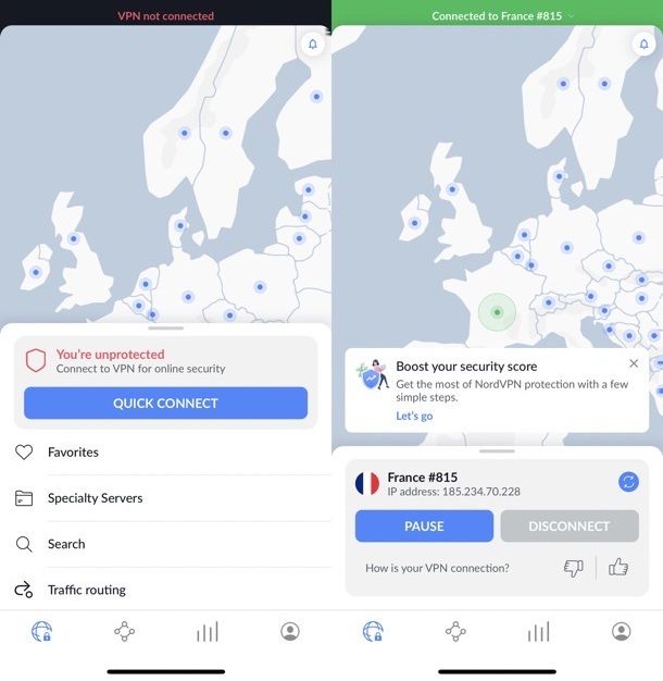 Attivare le giuste protezioni NordVPN iPhone