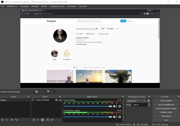 Come salvare le dirette Instagram degli altri su PC OBS Studio